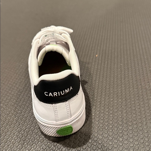 Cariuma White and Black Leather Athletic Shoes - Picture 6 of 6